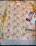 Premium Floral Embroidered 3 Piece Unstitched Suit with Printed Dupatta