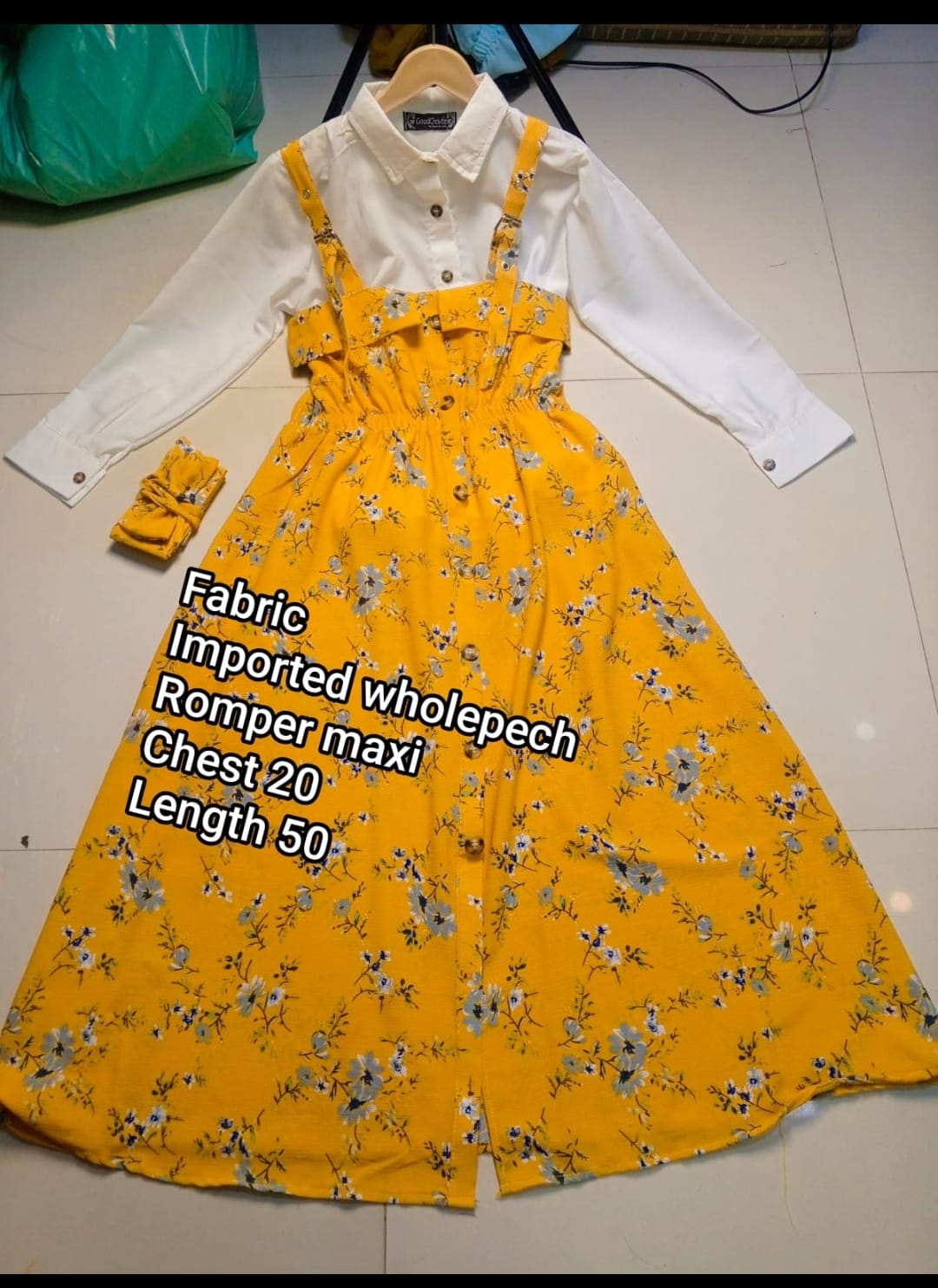 Imported Romper Maxi Dress for Women | YC Collection